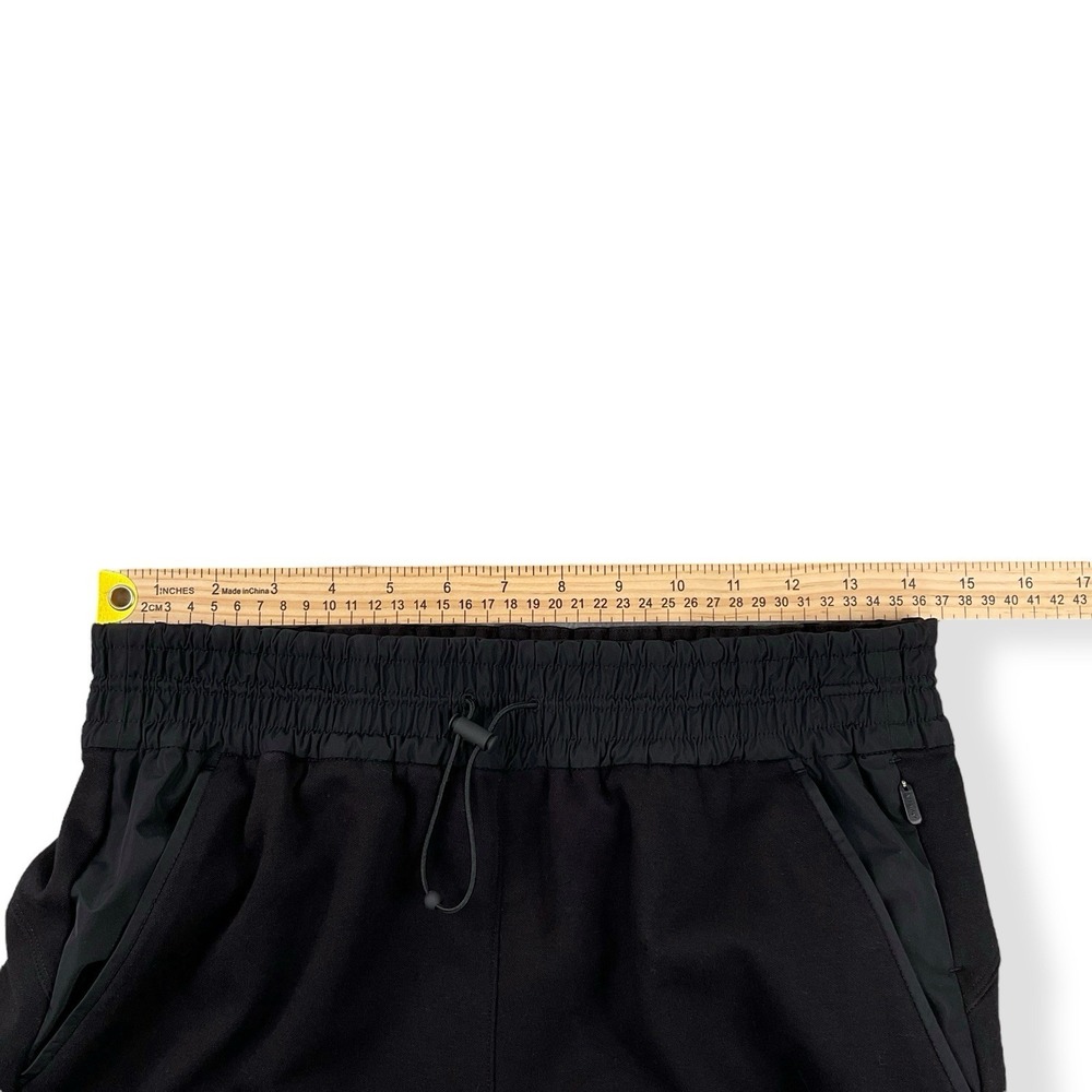 Athleta Pants Women Small Black Wide Leg Crop Jogger Triumph Hybrid Athleisure - Picture 9 of 15
